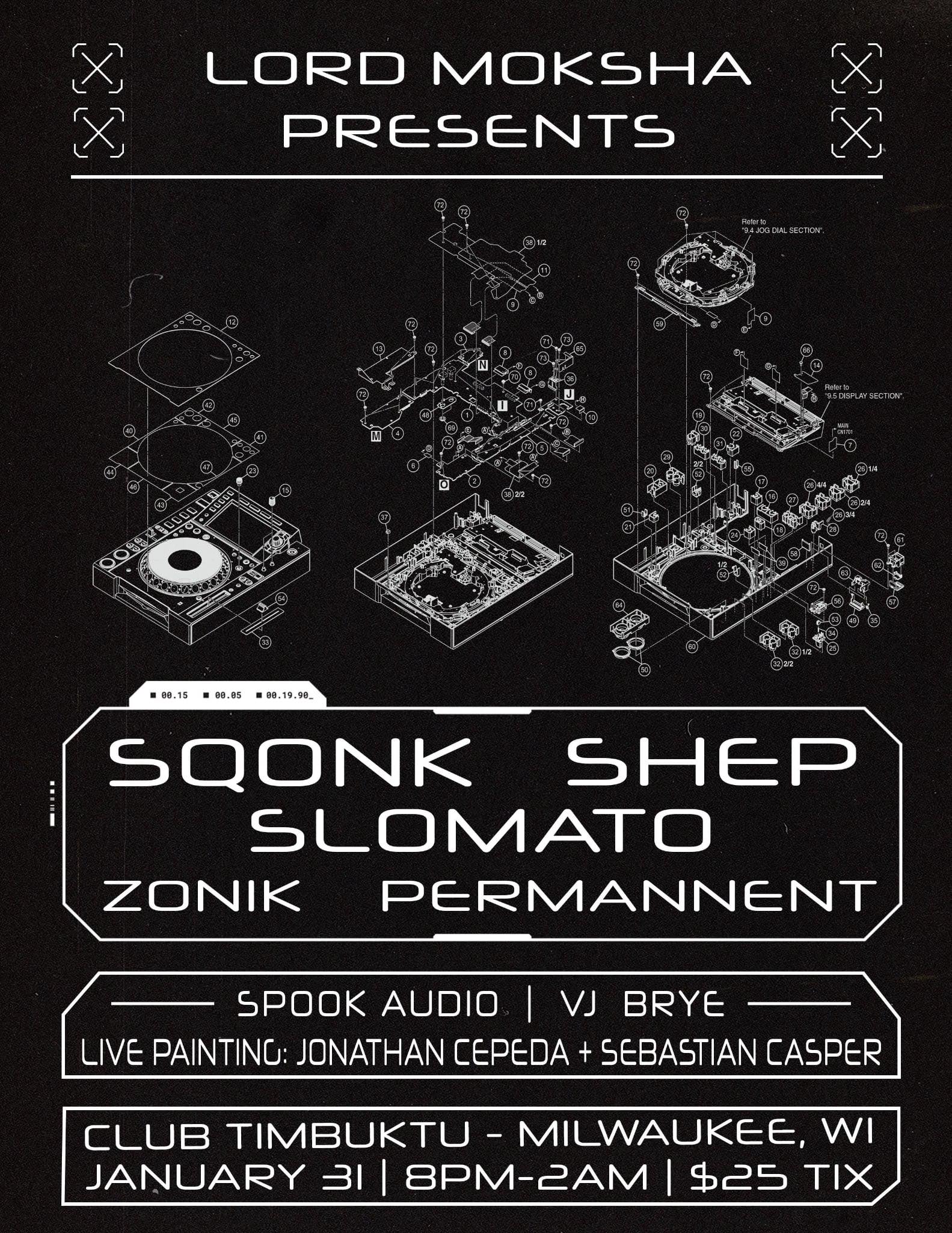 Lord Moksha presents: SQONK / SHEP / SLOMATO